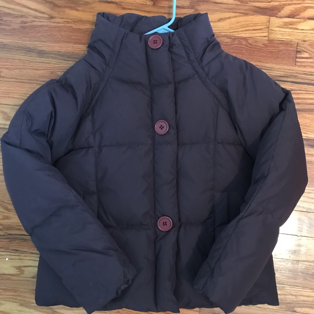 Quilted down coat